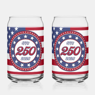 Amerikas 250. Geburtstag mit USA-Flagge Dosenglas