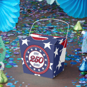 Amerikas 250. Geburtstag mit USA-Flagge Geschenkschachtel