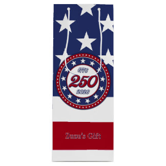 Amerikas 250. Geburtstag mit USA-Flagge Geschenktüte Für Weinflaschen