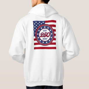 Amerikas 250. Geburtstag mit USA-Flagge Hoodie