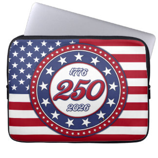 Amerikas 250. Geburtstag mit USA-Flagge Laptopschutzhülle
