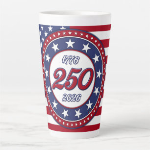 Amerikas 250. Geburtstag mit USA-Flagge Milchtasse