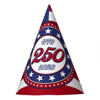 Amerikas 250. Geburtstag mit USA-Flagge Partyhütchen