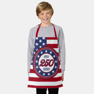 Amerikas 250. Geburtstag mit USA-Flagge Schürze
