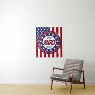 Amerikas 250. Geburtstag mit USA-Flagge Wandteppich