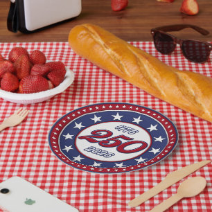 Amerikas 250. Geburtstag Pappteller