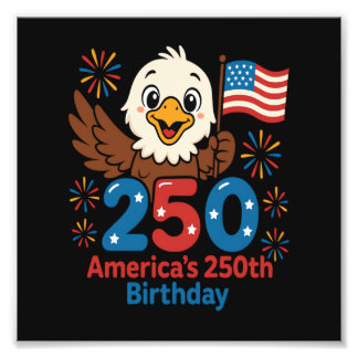 Amerikas 250. Geburtstag - US-Flagge 250 Jahre Jub Fotodruck