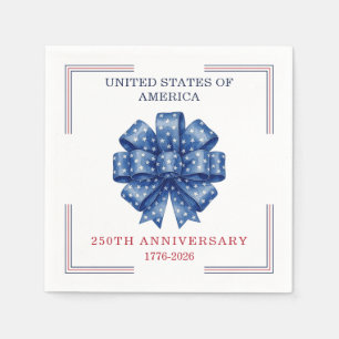 Amerikas 250. Geburtstag Wasserfarben-Schale Elega Serviette