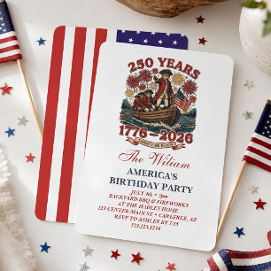 Amerikas 250. Geburtstagsfeier Einladung
