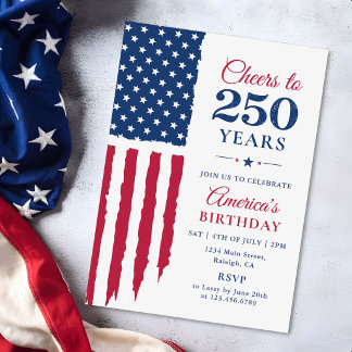 Amerikas 250. Geburtstagsfeier Einladung