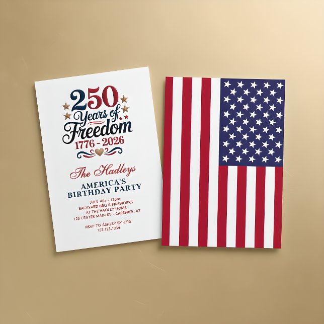 Amerikas 250. Geburtstagsfeier Einladung (Von Creator hochgeladen)