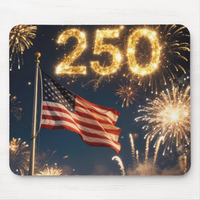 Amerikas 250. Geburtstagsfeier Mousepad (Vorne)