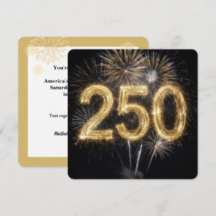 Amerikas 250. Geburtstagsfeuerwerk Einladung