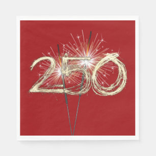 Amerikas 250. Geburtstagsparty-Sparkler Serviette