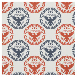 Amerikas 250. Heritage Eagle Emblem Rot Marineblau Stoff