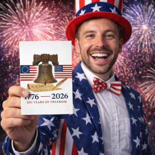 Amerikas 250-Jahres-Jubiläum der Freiheit Karte