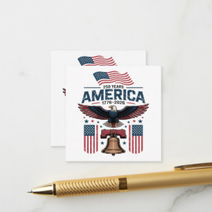 Amerikas 250. Jahrestag Begleitkarte