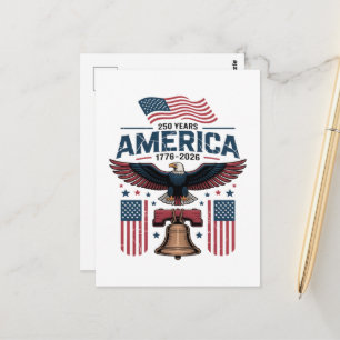 Amerikas 250. Jahrestag Postkarte