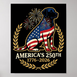 Amerikas 250. Jubiläum 1776-2026 Patriotisch Poster