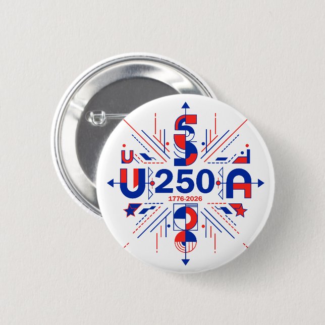 Amerikas 250. Jubiläum Button (Vorne & Hinten)