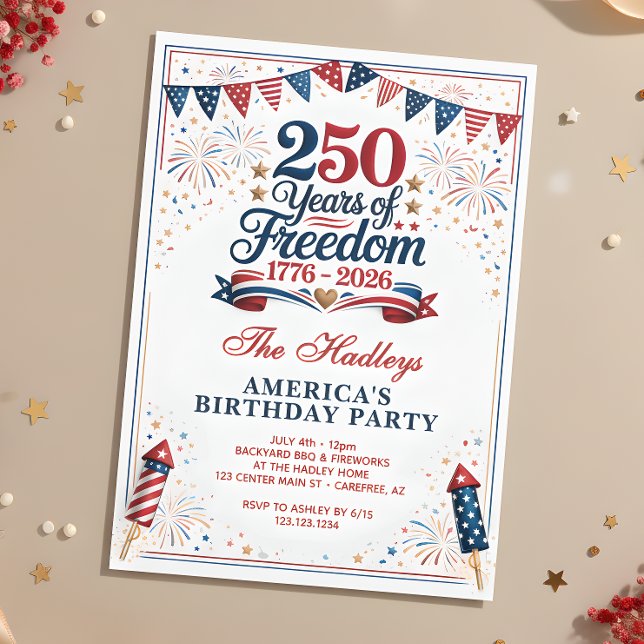 Amerikas 250. Jubiläum Einladung (Von Creator hochgeladen)