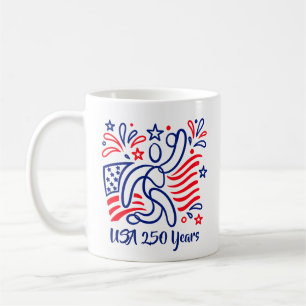 Amerikas 250. Jubiläum feiern Kaffeetasse