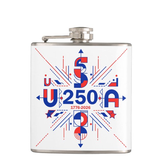 Amerikas 250. Jubiläum Flachmann (Vorderseite)