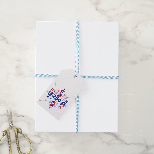 Amerikas 250. Jubiläum Geschenkanhänger (Mit Garn)