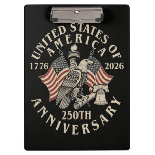 Amerikas 250. Jubiläum Klemmbrett