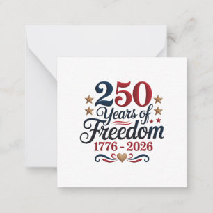 Amerikas 250. Jubiläum Mitteilungskarte