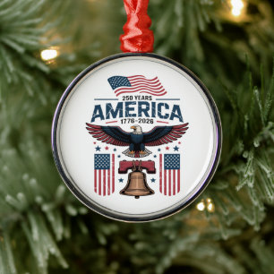 Amerikas 250. Jubiläum Ornament Aus Metall