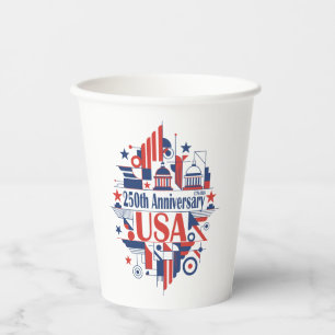 Amerikas 250. Jubiläum Pappbecher