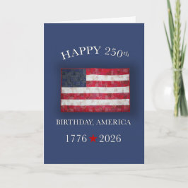 Amerikas 250. Jubiläum Patriotic 4. Juli Karte