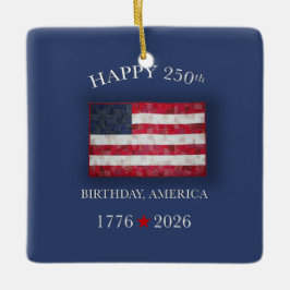 Amerikas 250. Jubiläum Patriotic 4. Juli Keramikornament