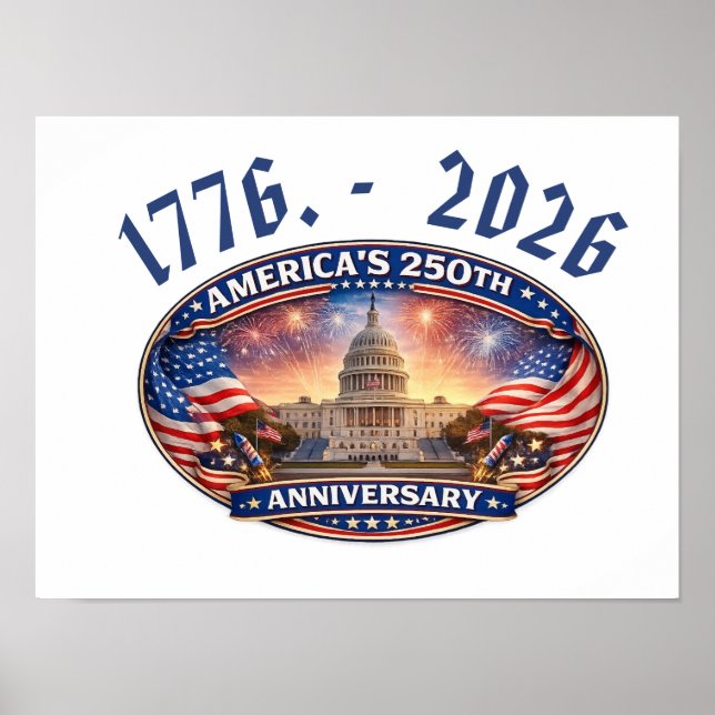 Amerikas 250. Jubiläum Poster (Vorne)