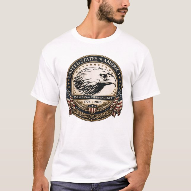 AMERIKAS 250. JUBILÄUM T-Shirt (Vorderseite)