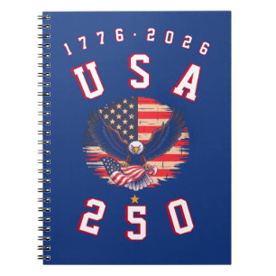 Amerikas 250. Jubiläum USA 250 1776 2026 Notizblock