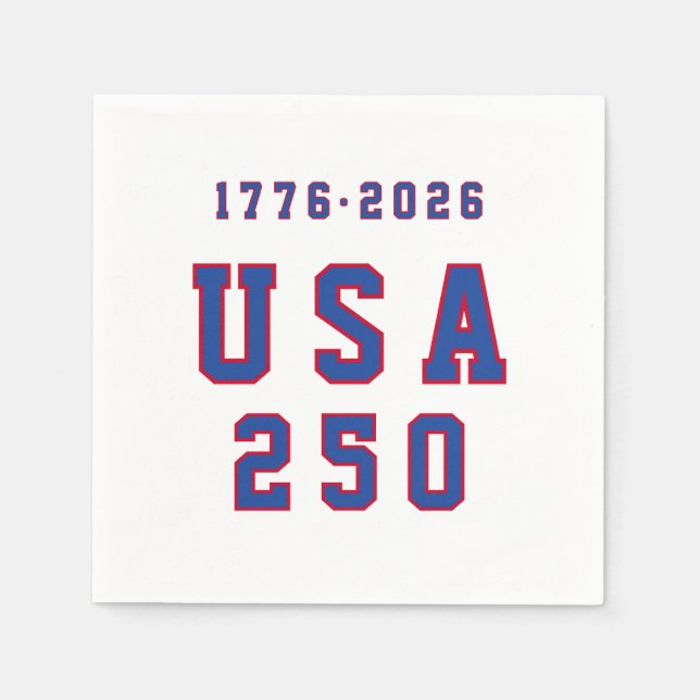 Amerikas 250. Jubiläum USA 250 1776 2026 Serviette (Vorderseite)
