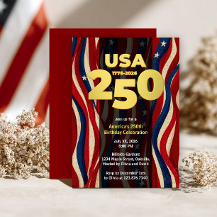 Amerikas 250. Jubiläum, USA 250 Party Einladung