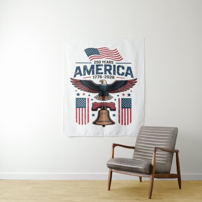 Amerikas 250. Jubiläum Wandteppich (Beispiel)