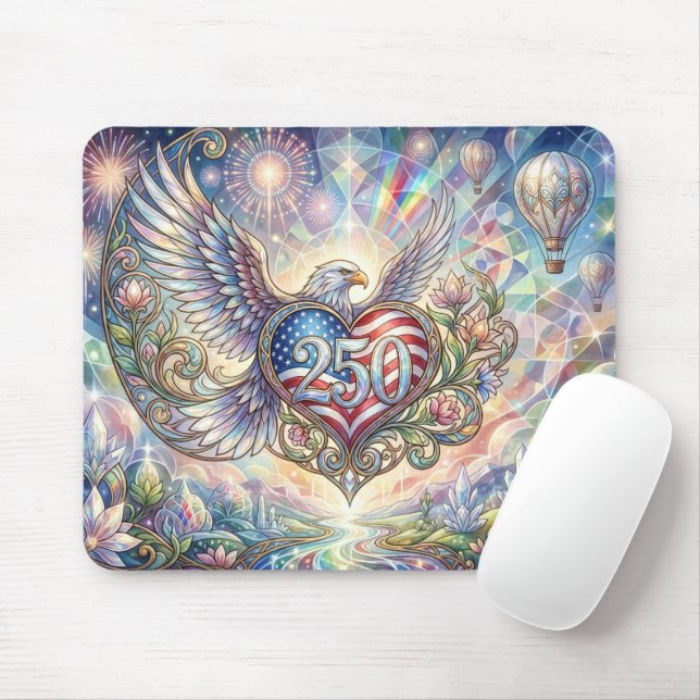 Amerikas 250. Jubiläums-Mauspad Mousepad (Mit Mouse)