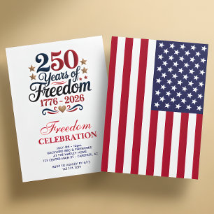 Amerikas 250. Jubiläumsfeier Einladung