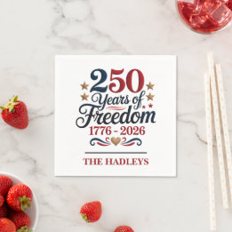 Amerikas 250. Jubiläumsname Serviette