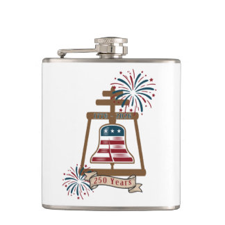 Amerikas 250. Riverside Raincross Flachmann