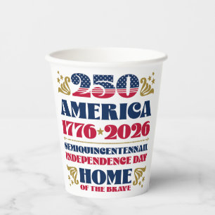 Amerikas 250. Tageszeitung Pappbecher