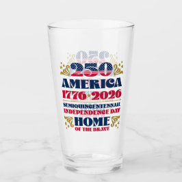 Amerikas 250. Unabhängigkeitstag 2026: Glascup Glas