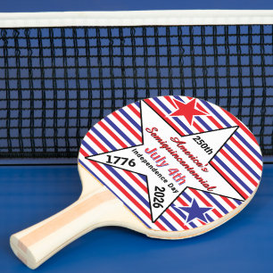 Amerikas 250. Unabhängigkeitstag Semiquincentennia Tischtennis Schläger