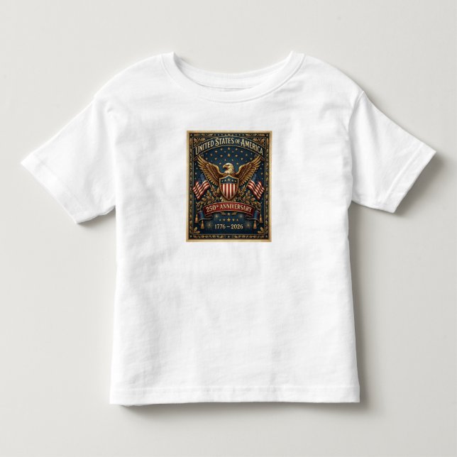 Amerikas 250. Version 1    Kleinkind T-shirt (Vorderseite)