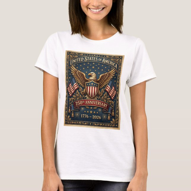 Amerikas 250. Version 1    T-Shirt (Vorderseite)