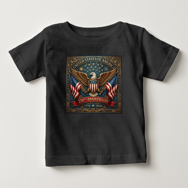 Amerikas 250. Version 2 Baby T-shirt (Vorderseite)